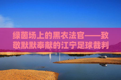 绿茵场上的黑衣法官——致敬默默奉献的江宁足球裁判员