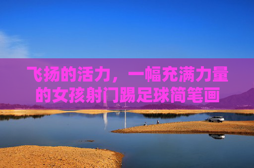 飞扬的活力,一幅充满力量的女孩射门踢足球简笔画
