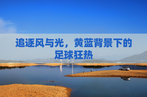 追逐风与光,黄蓝背景下的足球狂热