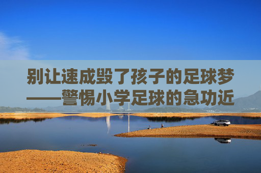 别让速成毁了孩子的足球梦——警惕小学足球的急功近利