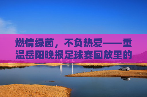 燃情绿茵,不负热爱——重温岳阳晚报足球赛回放里的热血青春