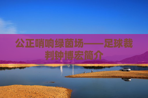 公正哨响绿茵场——足球裁判钟博宏简介