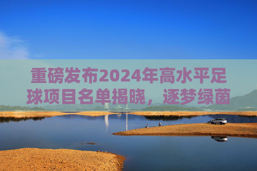 重磅发布2024年高水平足球项目名单揭晓,逐梦绿茵,从这里起航