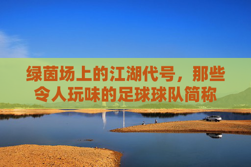 绿茵场上的江湖代号,那些令人玩味的足球球队简称
