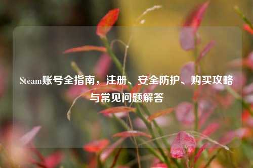 Steam账号全指南,注册、安全防护、购买攻略与常见问题解答