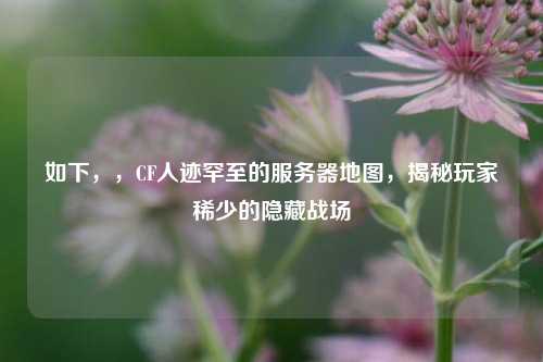 如下,,CF人迹罕至的服务器地图,揭秘玩家稀少的隐藏战场