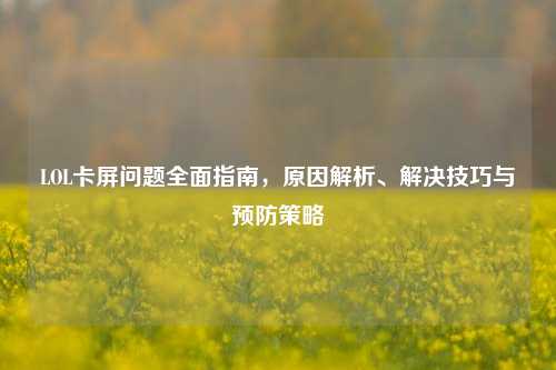 LOL卡屏问题全面指南,原因解析、解决技巧与预防策略