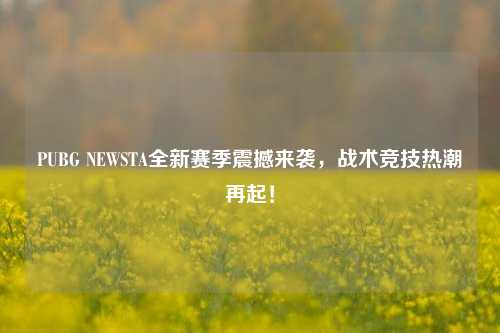PUBG NEWSTA全新赛季震撼来袭,战术竞技热潮再起!