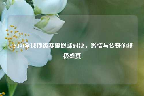 CS:GO全球顶级赛事巅峰对决，激情与传奇的终极盛宴