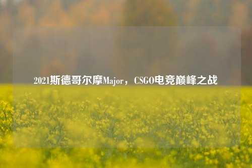 2021斯德哥尔摩Major，CSGO电竞巅峰之战