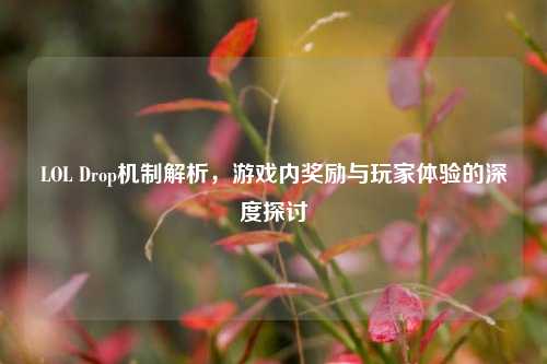 LOL Drop机制解析,游戏内奖励与玩家体验的深度探讨
