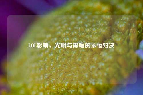 LOL影哨,光明与黑暗的永恒对决