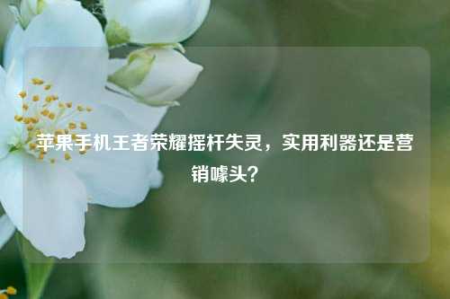 苹果手机王者荣耀摇杆失灵,实用利器还是营销噱头?