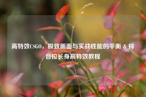 高特效CSGO，极致画面与实战性能的平衡 & 抖音拉长身高特效教程