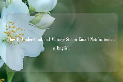 How to Understand and Manage Steam Email Notifications in English