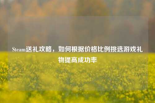 Steam送礼攻略,如何根据价格比例挑选游戏礼物提高成功率