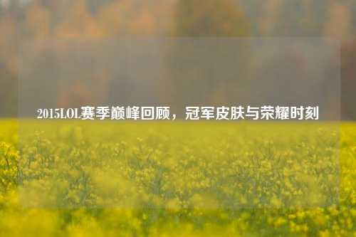 2015LOL赛季巅峰回顾,冠军皮肤与荣耀时刻