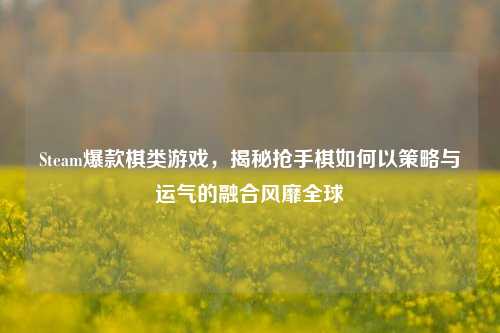 Steam爆款棋类游戏,揭秘抢手棋如何以策略与运气的融合风靡全球