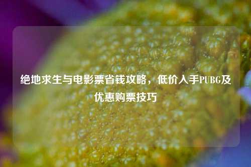 绝地求生与电影票省钱攻略，低价入手PUBG及优惠购票技巧