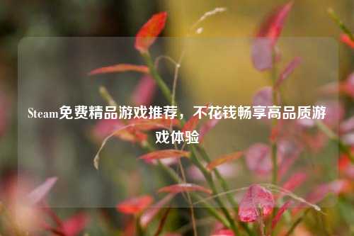 Steam免费精品游戏推荐，不花钱畅享高品质游戏体验