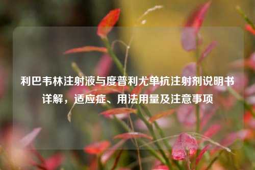 利巴韦林注射液与度普利尤单抗注射剂说明书详解,适应症、用法用量及注意事项