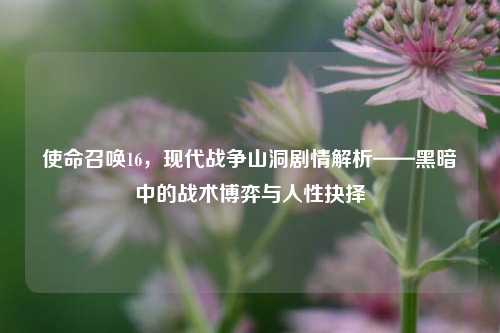 使命召唤16，现代战争山洞剧情解析——黑暗中的战术博弈与人性抉择