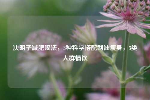 决明子减肥喝法,3种科学搭配刮油瘦身,3类人群慎饮