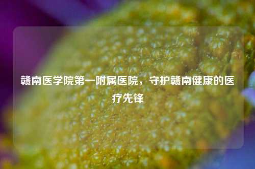 赣南医学院第一附属医院，守护赣南健康的医疗先锋