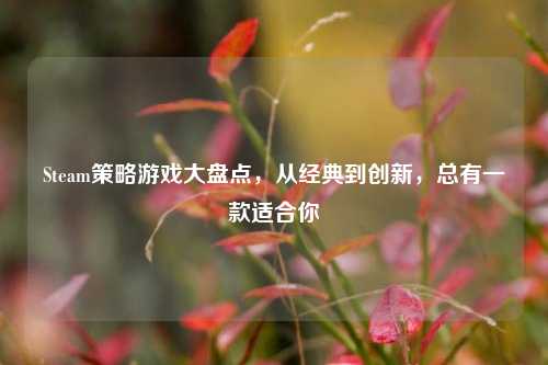 Steam策略游戏大盘点，从经典到创新，总有一款适合你