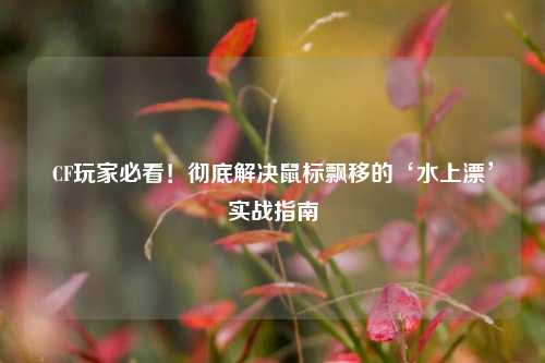 CF玩家必看！彻底解决鼠标飘移的‘水上漂’实战指南