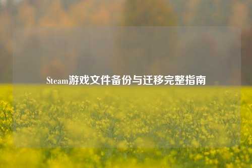 Steam游戏文件备份与迁移完整指南