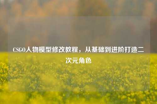 CSGO人物模型修改教程,从基础到进阶打造二次元角色