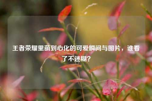 王者荣耀里萌到心化的可爱瞬间与图片,谁看了不迷糊?