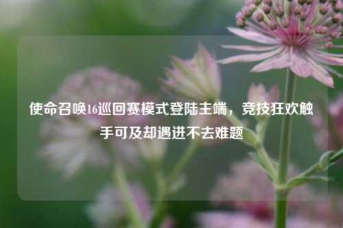 使命召唤16巡回赛模式登陆主端，竞技狂欢触手可及却遇进不去难题