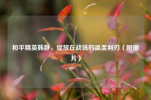 和平精英韩静，绽放在战场的温柔利刃（附图片）