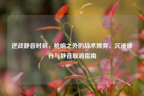 逆战静音时刻,枪响之外的战术博弈、沉浸修行与静音取消指南