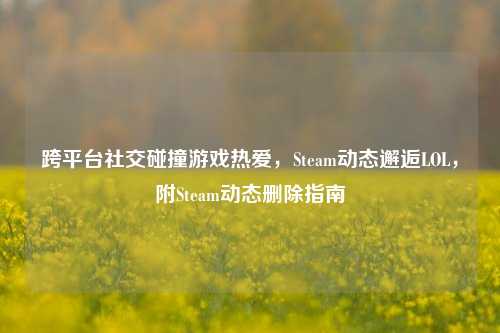 跨平台社交碰撞游戏热爱,Steam动态邂逅LOL,附Steam动态删除指南