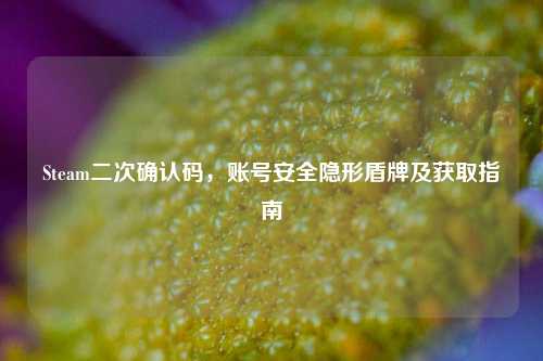 Steam二次确认码，账号安全隐形盾牌及获取指南