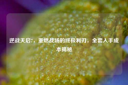逆战天启7,重燃战场的终极利刃,全套入手成本揭秘