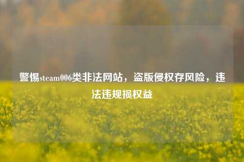 警惕steam006类非法网站,盗版侵权存风险,违法违规损权益