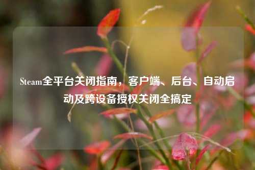 Steam全平台关闭指南,客户端、后台、自动启动及跨设备授权关闭全搞定