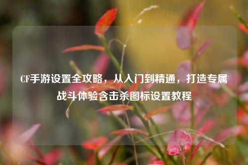 CF手游设置全攻略，从入门到精通，打造专属战斗体验含击杀图标设置教程