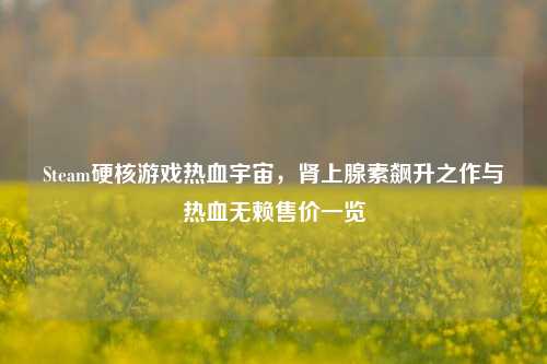 Steam硬核游戏热血宇宙,肾上腺素飙升之作与热血无赖售价一览