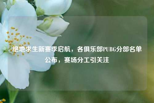 绝地求生新赛季启航，各俱乐部PUBG分部名单公布，赛场分工引关注