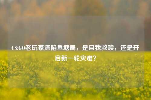 CS:GO老玩家深陷鱼塘局,是自我救赎,还是开启新一轮灾难?