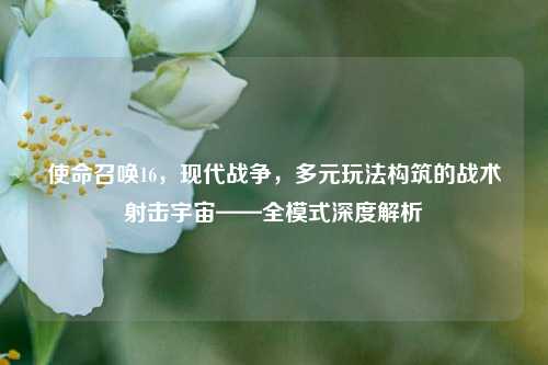使命召唤16,现代战争,多元玩法构筑的战术射击宇宙——全模式深度解析