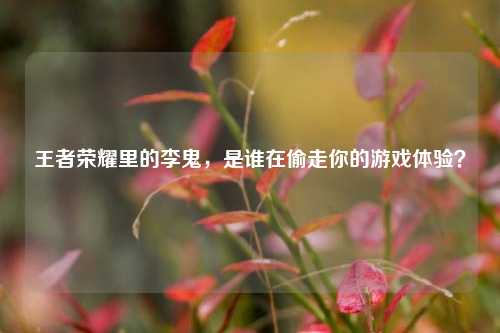 王者荣耀里的李鬼，是谁在偷走你的游戏体验？