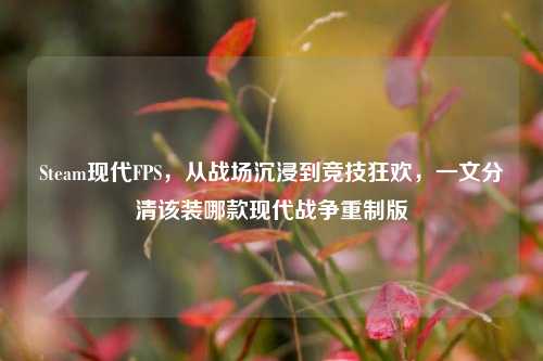 Steam现代FPS,从战场沉浸到竞技狂欢,一文分清该装哪款现代战争重制版