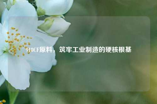 918CF原料,筑牢工业制造的硬核根基