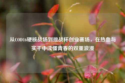 从COD16硬核战场到挑战杯创业赛场,在热血与实干中读懂青春的双重浪漫